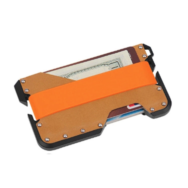 JK02 Metal Card Holder RFID Anti-Theft  Leather Wallet EDC Multifunctional Stainless Steel Aluminum Alloy Card Holder