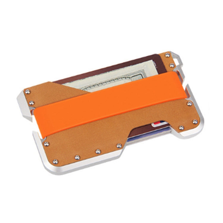 JK02 Metal Card Holder RFID Anti-Theft  Leather Wallet EDC Multifunctional Stainless Steel Aluminum Alloy Card Holder