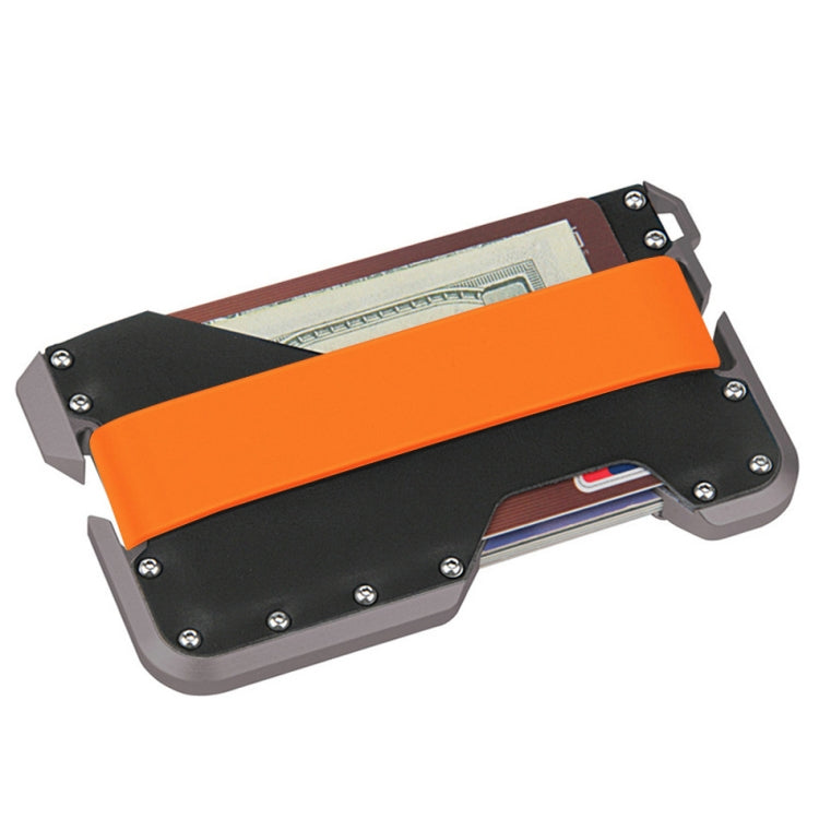 JK02 Metal Card Holder RFID Anti-Theft  Leather Wallet EDC Multifunctional Stainless Steel Aluminum Alloy Card Holder