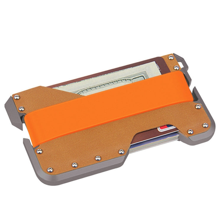 JK02 Metal Card Holder RFID Anti-Theft  Leather Wallet EDC Multifunctional Stainless Steel Aluminum Alloy Card Holder