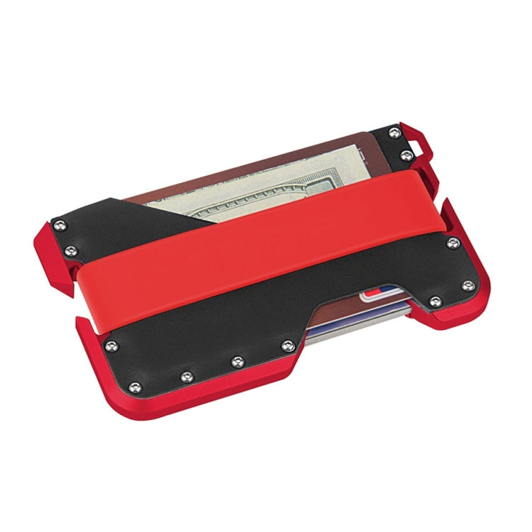 JK02 Metal Card Holder RFID Anti-Theft  Leather Wallet EDC Multifunctional Stainless Steel Aluminum Alloy Card Holder