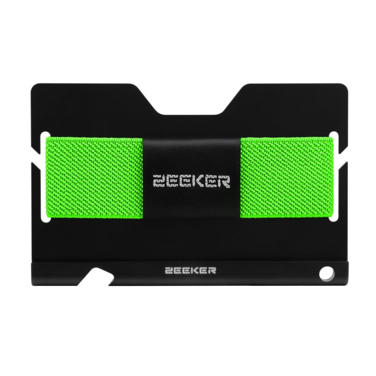 ZEEKER JK03  Aluminum Alloy Card Holder Multi-Function Elastic Band Women And Men Wallet Metal Business Card Holder