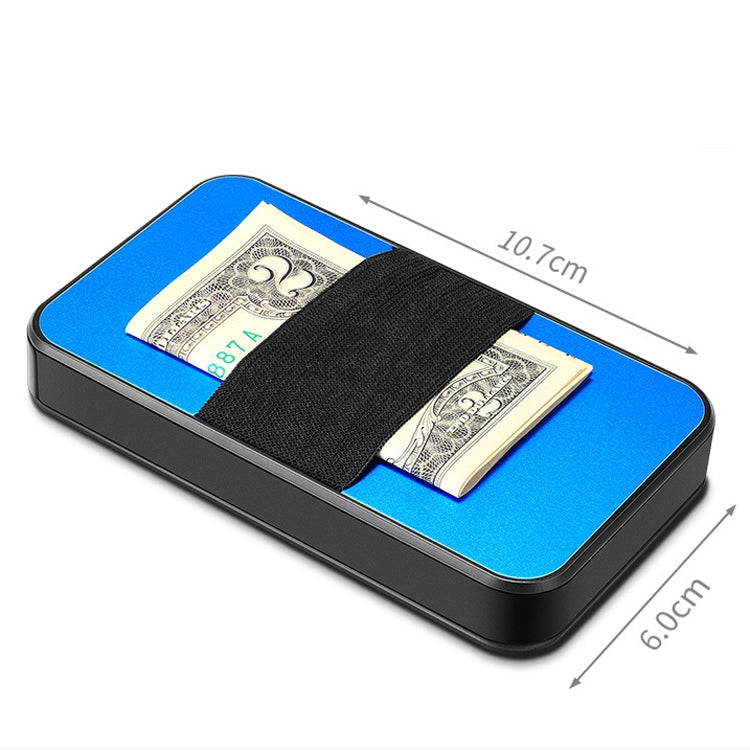 New-Bring Metal Card Holder RFID Anti-Theft Magnetic Automatic Shift Business Card Sase Waterproof Wallet, Red, Blue, Carbon Fiber