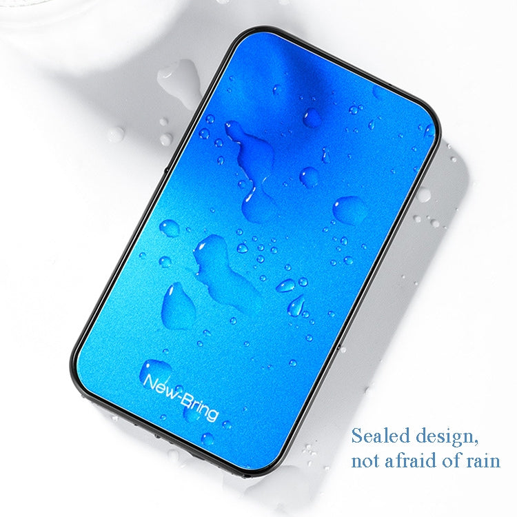 New-Bring Metal Card Holder RFID Anti-Theft Magnetic Automatic Shift Business Card Sase Waterproof Wallet, Red, Blue, Carbon Fiber