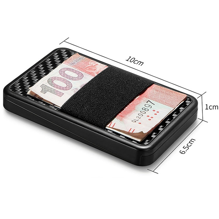 New-Bring  Carbon Fiber Metal Card Holder Male Personality Card Holder Anti-Theft  RFID Ultra-Thin Small Card Box