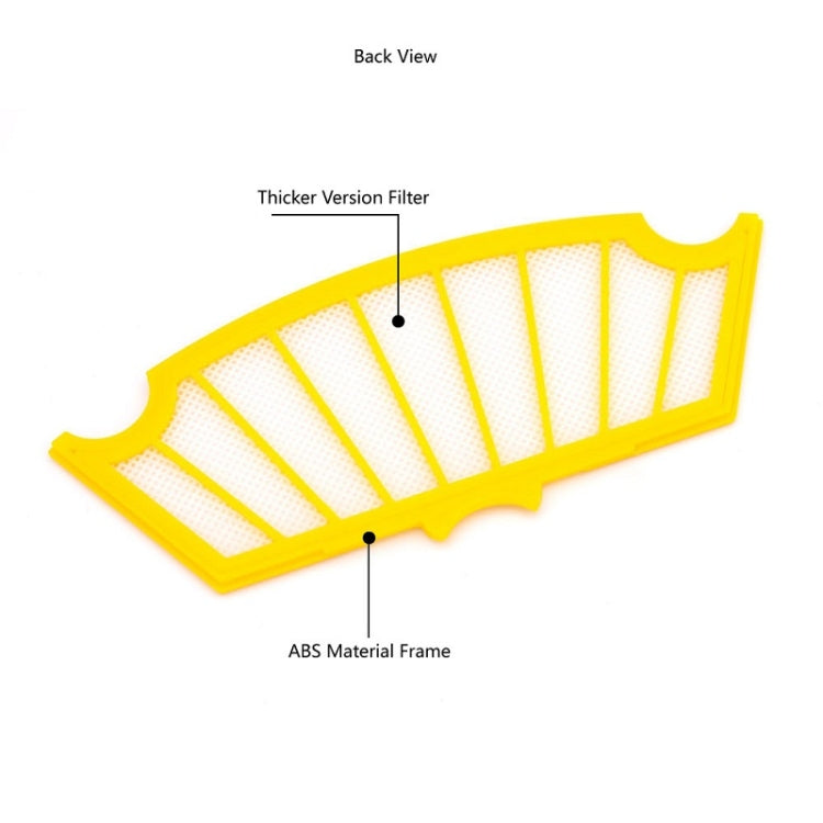 8 PCS / Set Sweeper Rolling Brush + Side Brush + Filter + Brush For iRobot Roomba 500 Series
