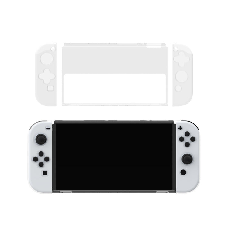 DOBE Game Handle Transparent Crystal Case TPU Protective Cover For Switch OLED Console