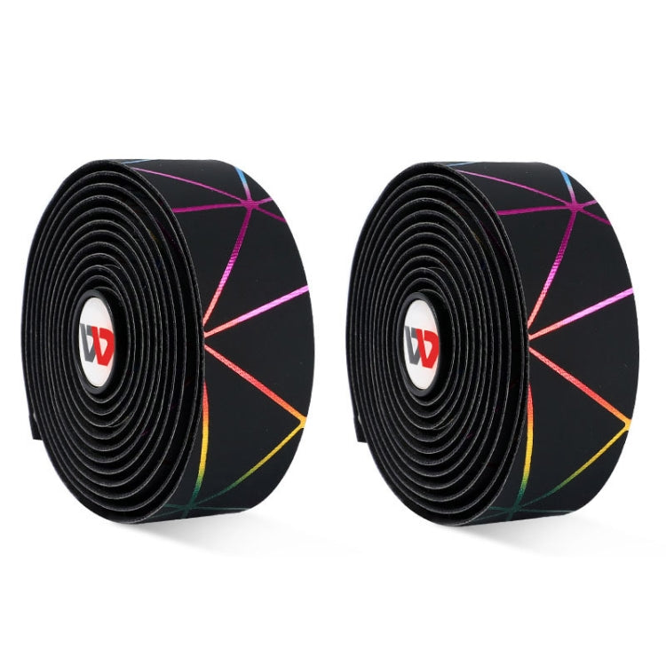 1 Pair WEST BIKING YP0804059 Road Bike Color Line Bar Belt PU Non-Slip Riding Bar Belt
