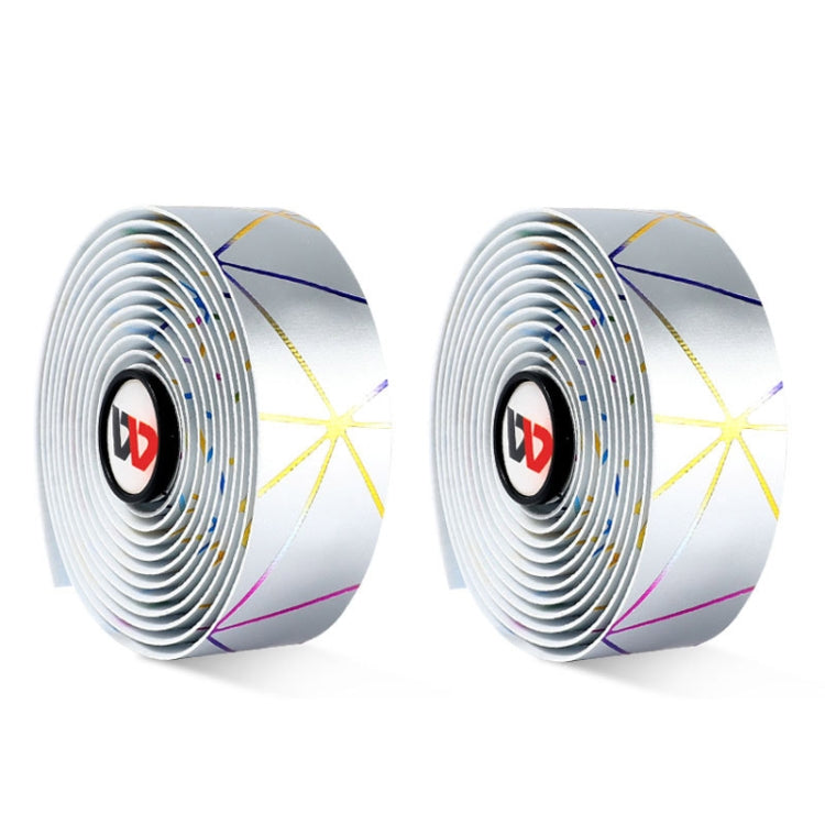 1 Pair WEST BIKING YP0804059 Road Bike Color Line Bar Belt PU Non-Slip Riding Bar Belt