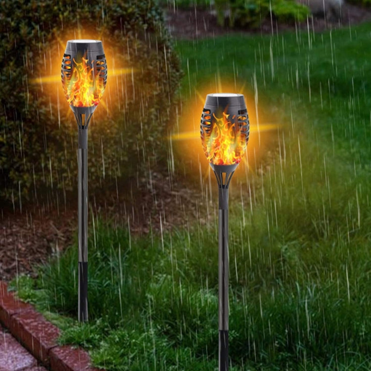 2 PCS Outdoor Courtyard Solar Flame Light Park Lawn Decoration Waterproof Landscape Light