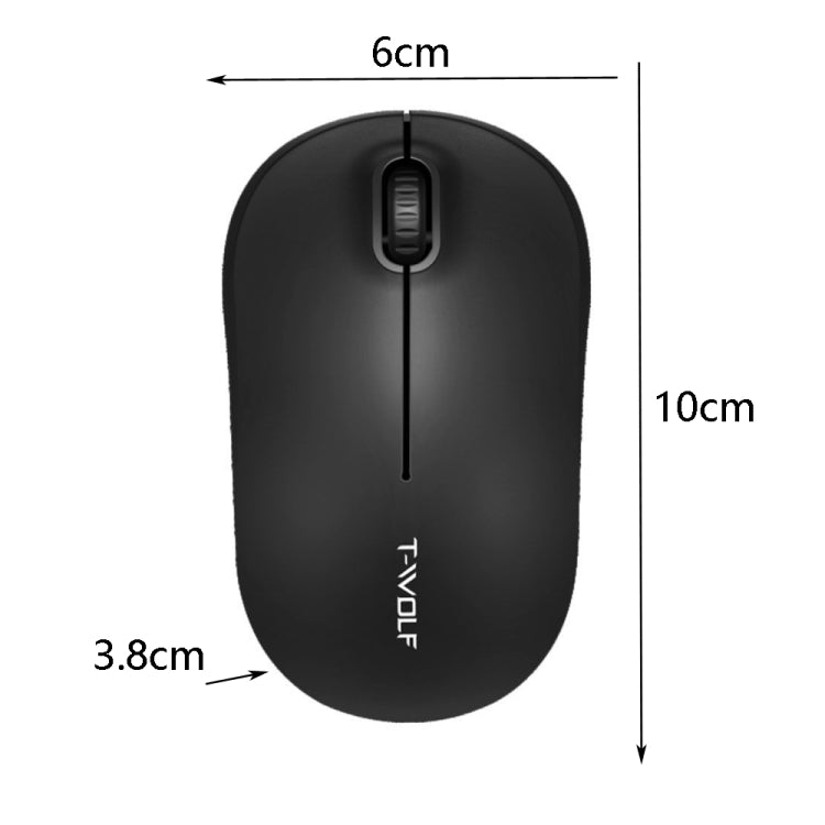 T-WOLF Q4 3 Keys 2.4GHz Wireless Mouse Desktop Computer Notebook Game Mouse