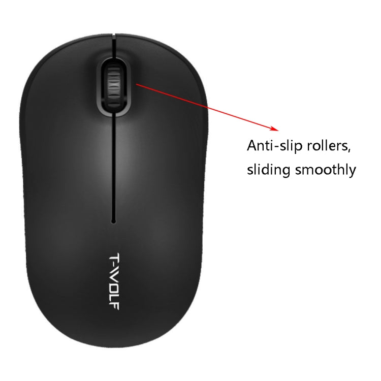 T-WOLF Q4 3 Keys 2.4GHz Wireless Mouse Desktop Computer Notebook Game Mouse