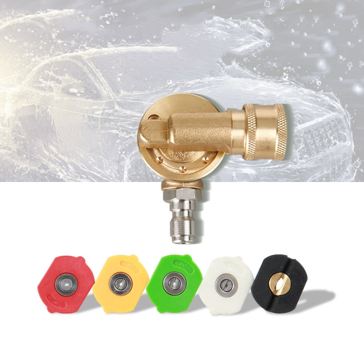 High Pressure Cleaning Machine Accessories Brush Head 240 Degrees Rotating 1/4 Live Joint