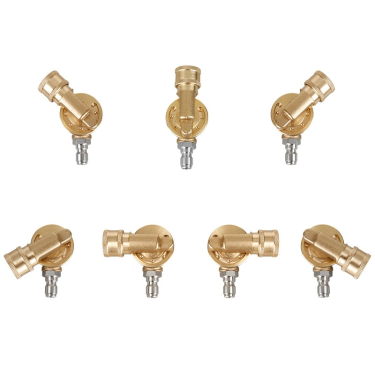 High Pressure Cleaning Machine Accessories Brush Head 240 Degrees Rotating 1/4 Live Joint