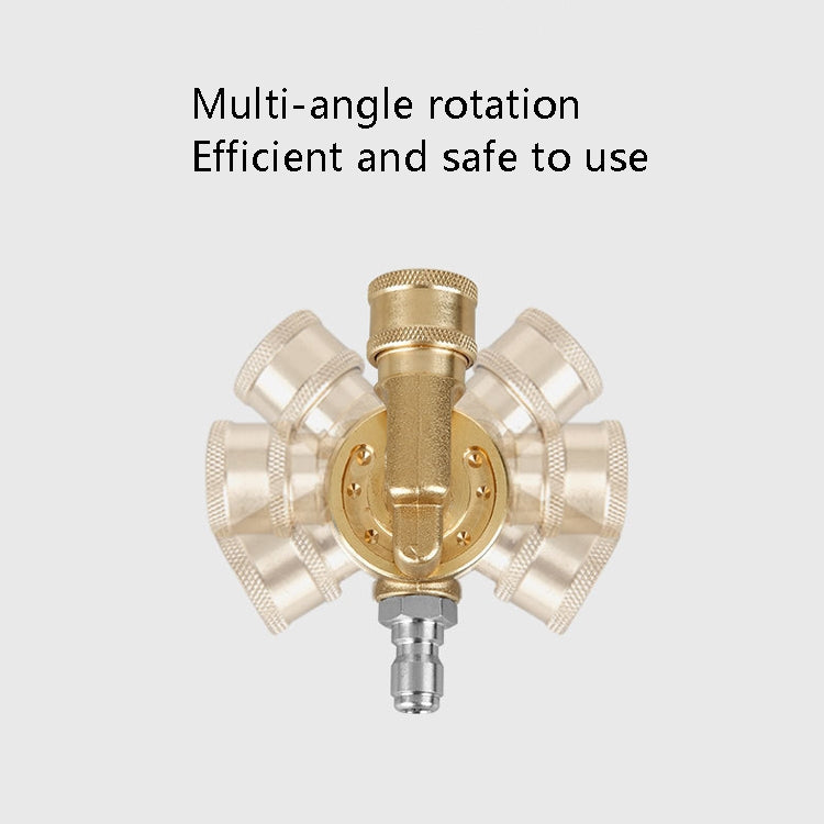 High Pressure Cleaning Machine Accessories Brush Head 240 Degrees Rotating 1/4 Live Joint