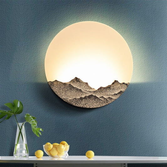 Chinese Style Wall Lamp LED Bedroom Bedside Lamp Living Room Decoration Lamps, Mud Color Small, Mud Color Medium, Ancient Silver Small, Ancient Silver Medium, Ancient Silver Large