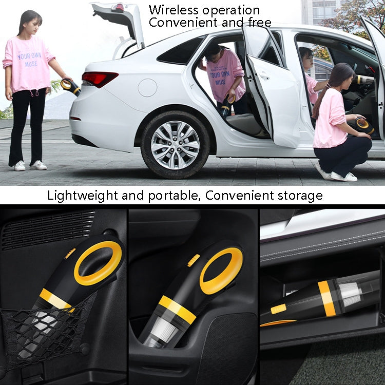 Car Vacuum Cleaner Wireless USB Charging High Power Small Handheld Vacuum Cleaner