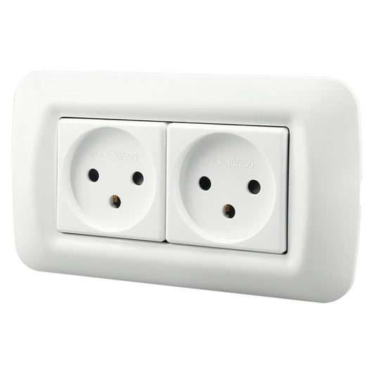 PC Panel Duplex Israel Three-Hole Wall Power Socket