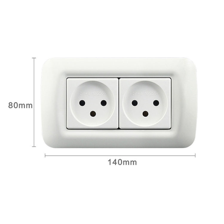 PC Panel Duplex Israel Three-Hole Wall Power Socket