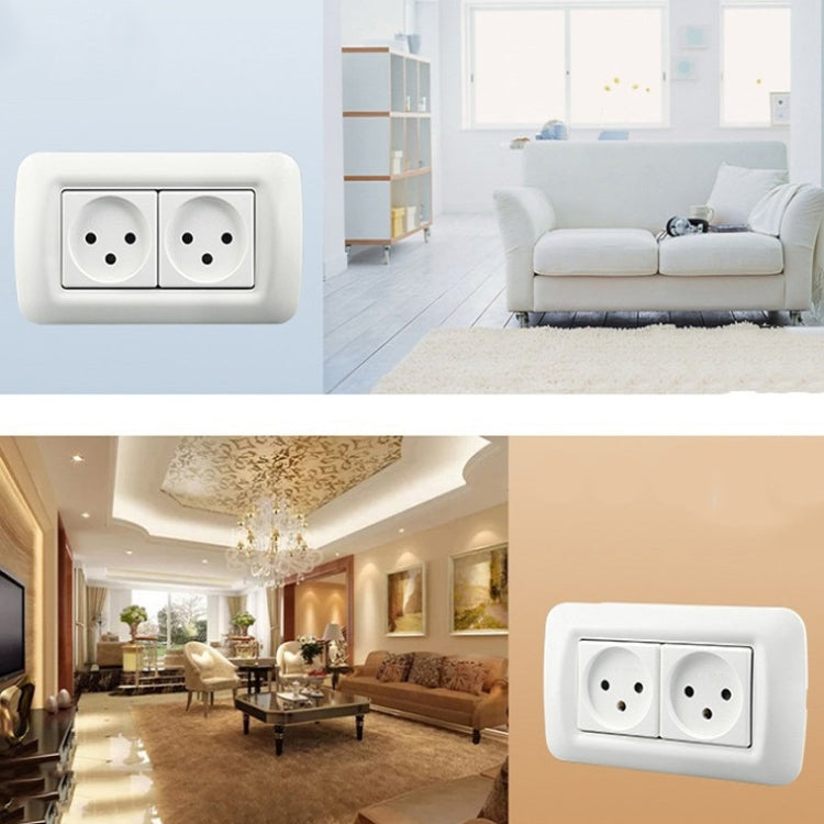PC Panel Duplex Israel Three-Hole Wall Power Socket