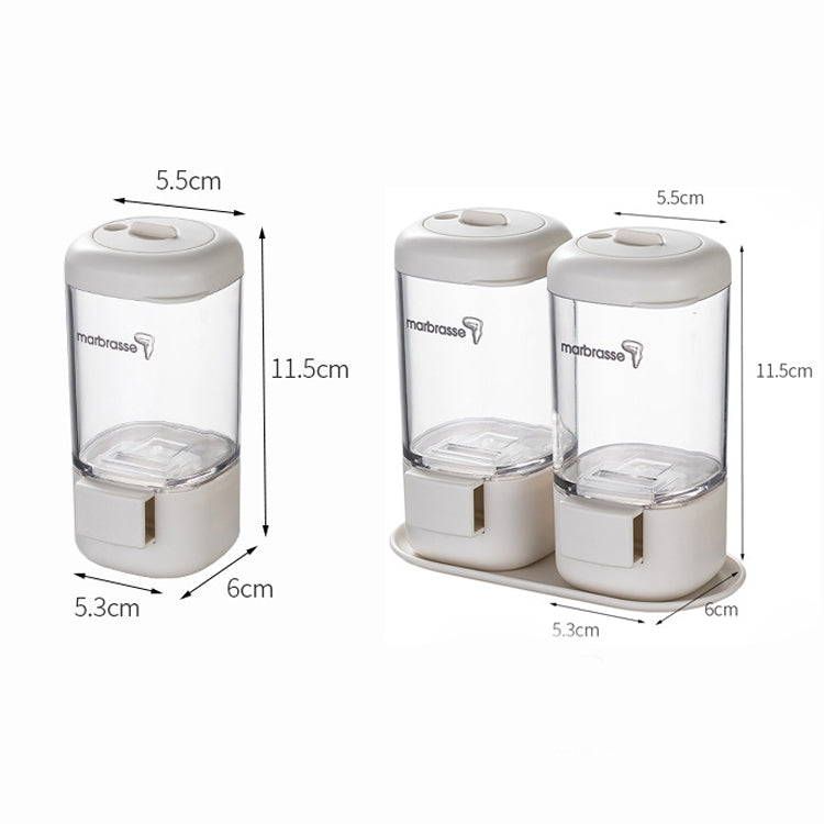 Marbrasse Metering Seasoning Box Pressing Type Seasoning Bottle Rotary Sealing Household Kitchen Seasoning Can