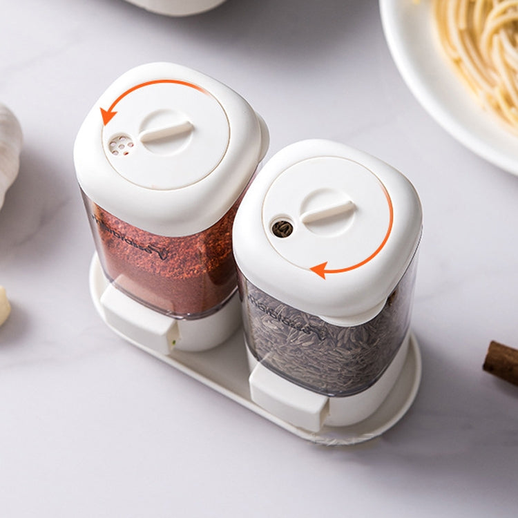 Marbrasse Metering Seasoning Box Pressing Type Seasoning Bottle Rotary Sealing Household Kitchen Seasoning Can