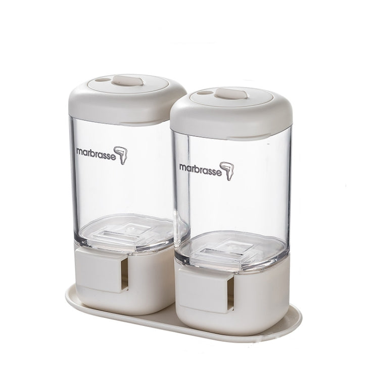 Marbrasse Metering Seasoning Box Pressing Type Seasoning Bottle Rotary Sealing Household Kitchen Seasoning Can