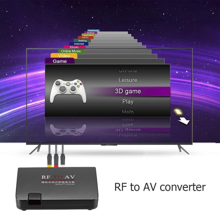 RF To AV Converter TV Channel Selector Channel Extender,  Supports Full Standard