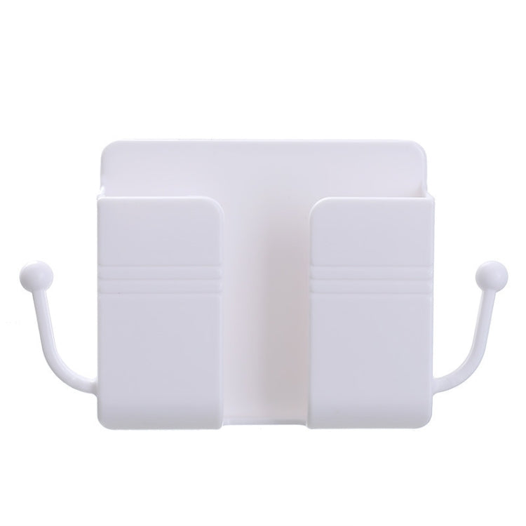 10 PCS Wall-Mounted Remote Control Storage Box Bedside Mobile Phone Charging Stand