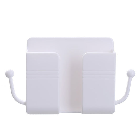 10 PCS Wall-Mounted Remote Control Storage Box Bedside Mobile Phone Charging Stand, 10 PCS White, 10 PCS Yellow, 10 PCS Green, 10 PCS Blue, 10 PCS Pink