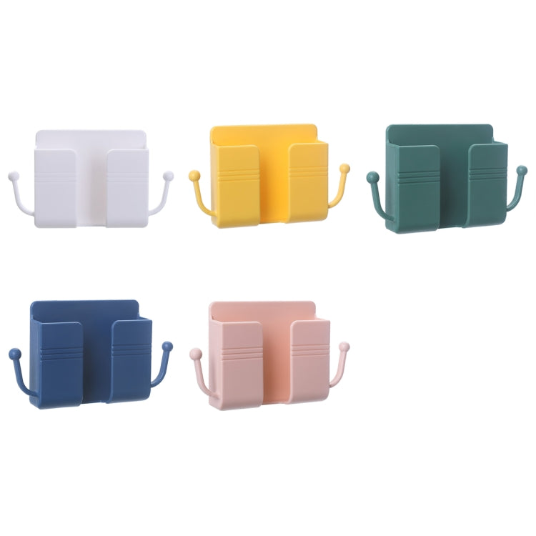 10 PCS Wall-Mounted Remote Control Storage Box Bedside Mobile Phone Charging Stand