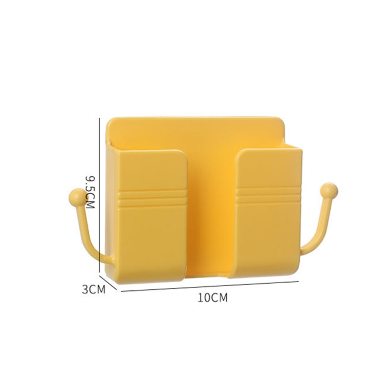 10 PCS Wall-Mounted Remote Control Storage Box Bedside Mobile Phone Charging Stand