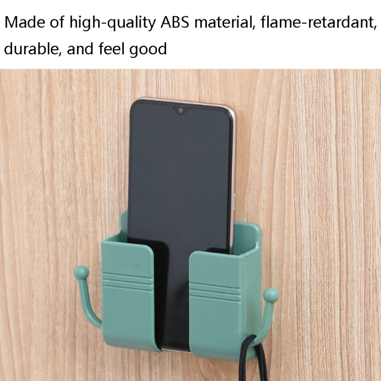 10 PCS Wall-Mounted Remote Control Storage Box Bedside Mobile Phone Charging Stand