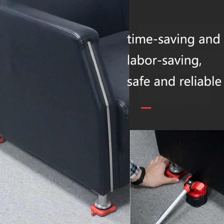 Mover Adjustable Height Moving Tool Set With Pry Type Heavy Furniture Moving Roller