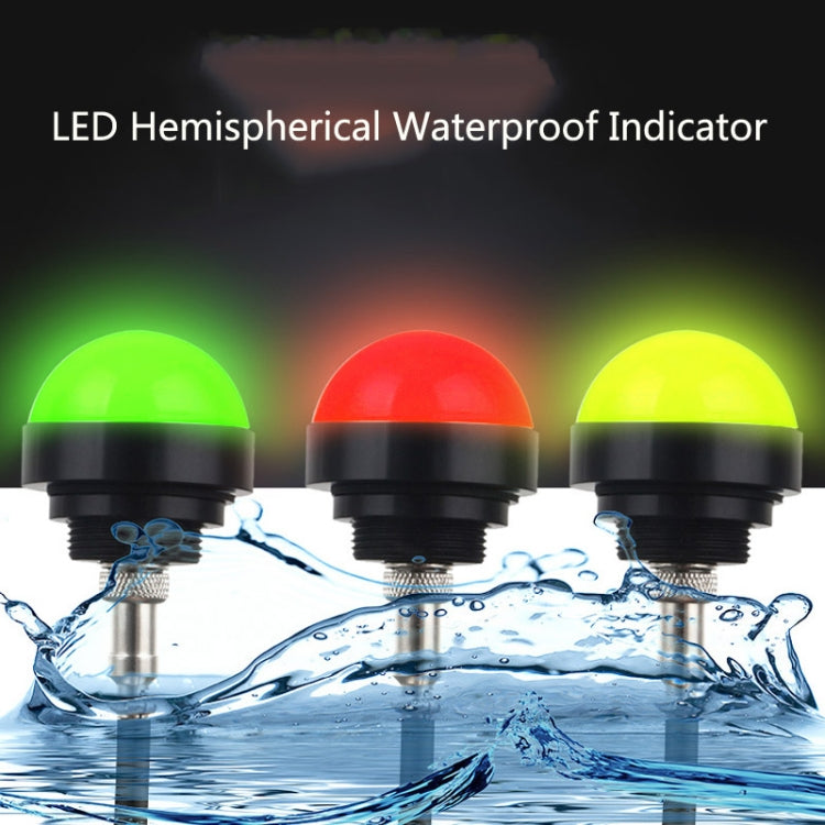 24V Safety Three-Color Warning Light Alarm LED Hemispherical Waterproof Indicator