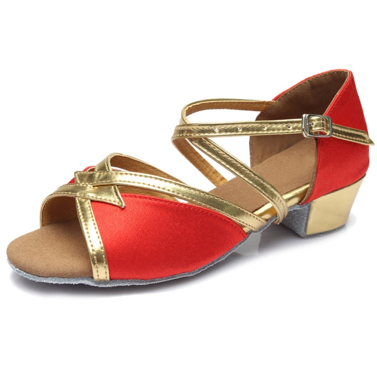 Tango Salsa Latin Low Heel Soft Bottom Dance Shoes for Girls & Women, 36, 37, 38, 40