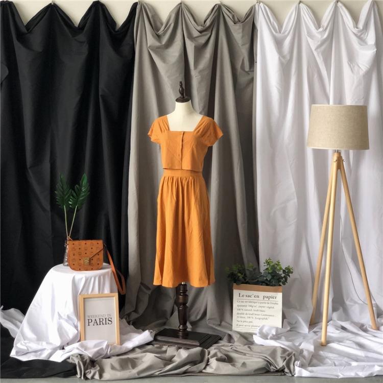 Photo Background Cloth Increased Widened Photography Cloth Live Broadcast Solid Color Cloth, 3 x 2.4m