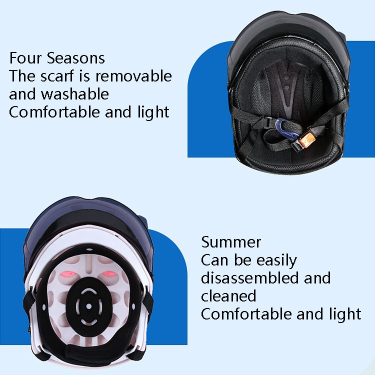 BYB X-866 Adult Electric Motorcycle Helmet Men And Women Universal Hard Hat