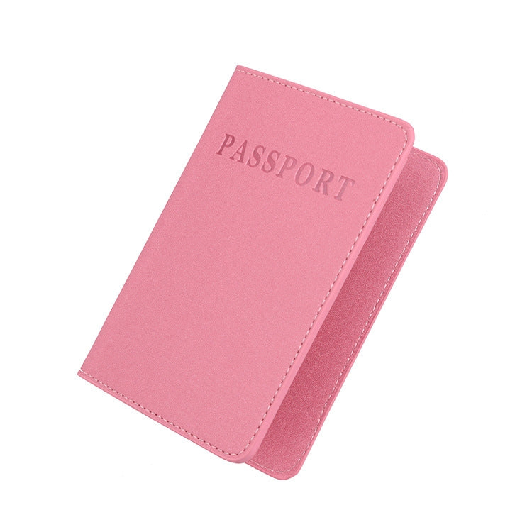 MS101 Frosted PU Multi-Card Passport Holder Travel Abroad Passport Card Holder