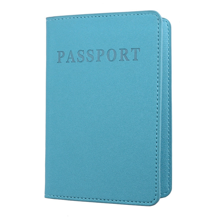 MS101 Frosted PU Multi-Card Passport Holder Travel Abroad Passport Card Holder