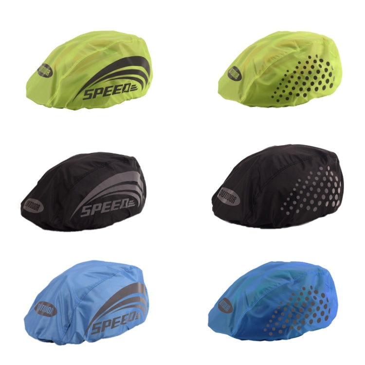 2 PCS Cycling Helmet Rain Cover Outdoor Reflective Safety Helmet Cover
