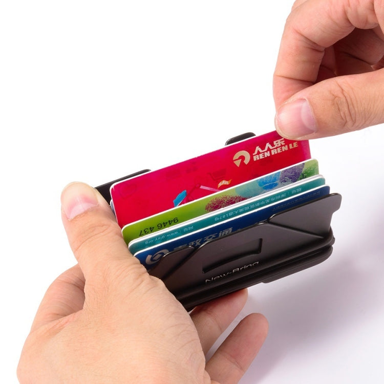 New Bring Metal Card Holder Anti-Demagnetization Anti-Theft Brush Anti-RFID Card Holder Ultra-Thin Card Holder Men Wallet