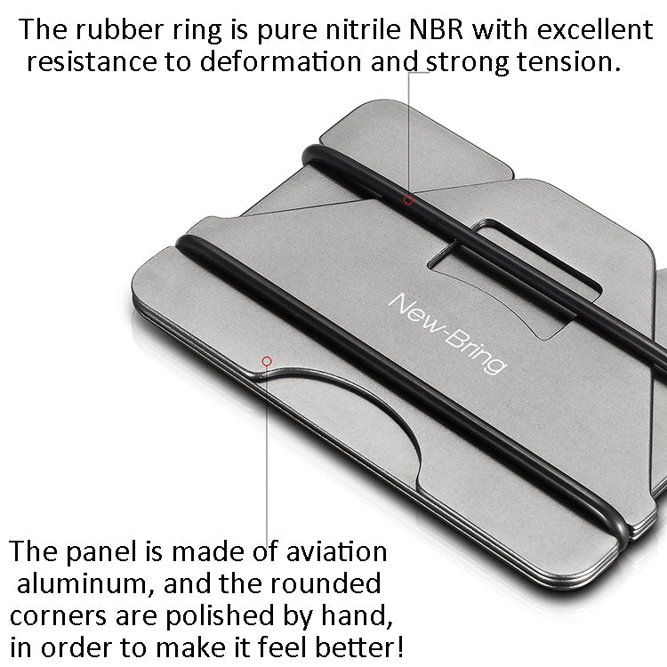 New Bring Metal Card Holder Anti-Demagnetization Anti-Theft Brush Anti-RFID Card Holder Ultra-Thin Card Holder Men Wallet