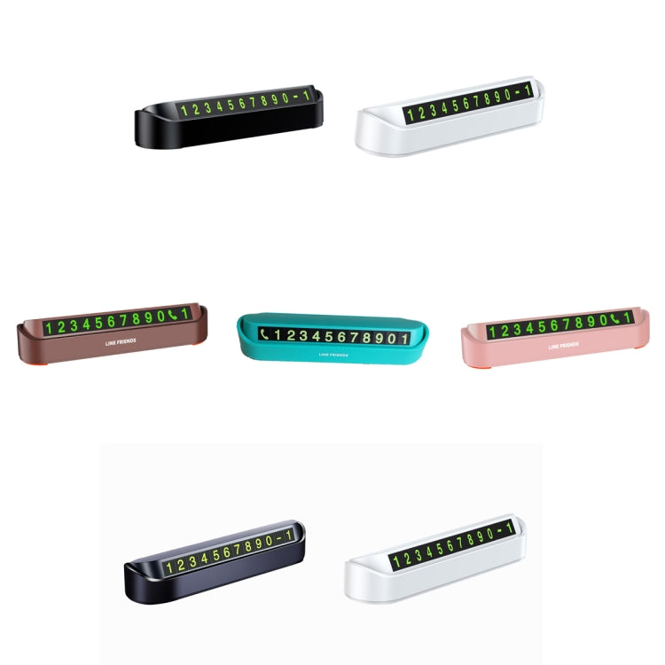 Hidden Parking Number Card Nightlight Number Button Parking Number Card, Style: