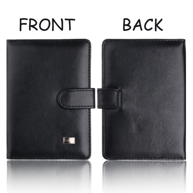 Covc1002 Bank Card Passport Card Holder With Buckle Clip PU Document Protection Card Holder