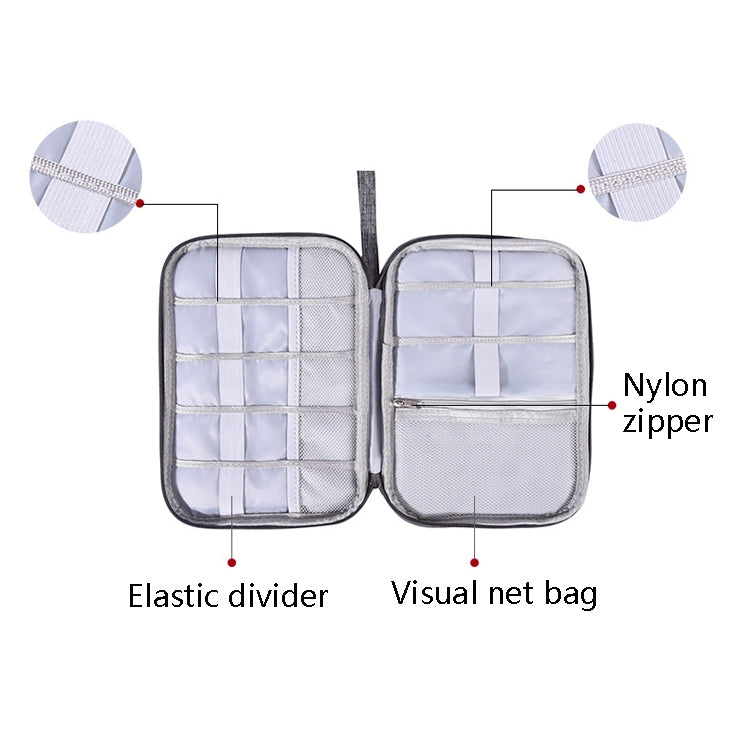 Data Cable Storage Box Waterproof Digital Package Charging Earphone Storage Box U Disk Multi-Function Finishing Box