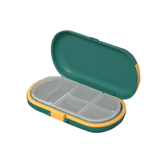 HW073 Portable Cut Medicine Large-capacity Pill Box Compartment Sealed Small Pill Box