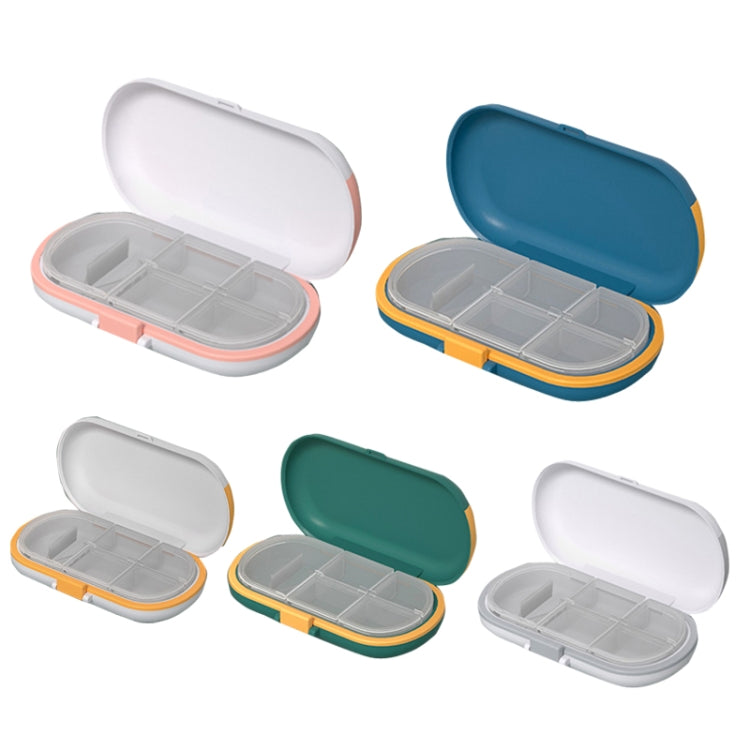 HW073 Portable Cut Medicine Large-capacity Pill Box Compartment Sealed Small Pill Box
