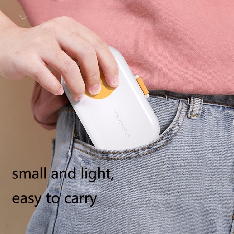 HW073 Portable Cut Medicine Large-capacity Pill Box Compartment Sealed Small Pill Box