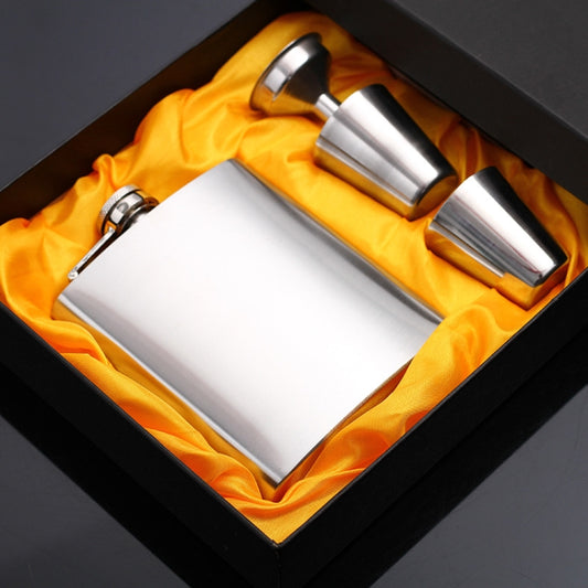 Portable Stainless Steel Hip Flask Set With Wine Glass Funnel